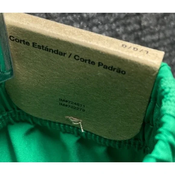 Nike Athletic Shorts DRI-FIT Standard Fit Green Kids Size L - Picture 5 of 10